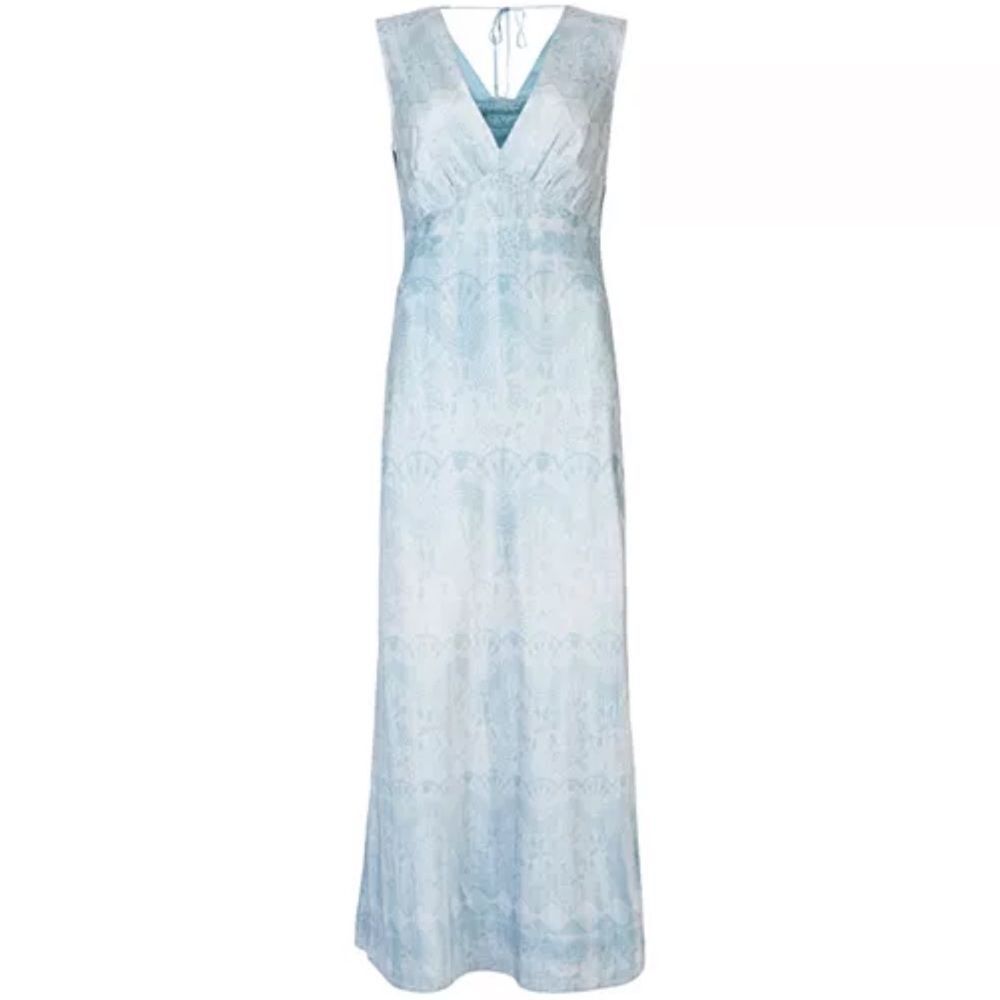 AllSaints Karlina Estrella Blue Maxi Dress – Size 0, NWT